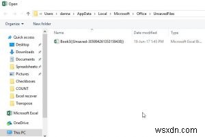 저장하지 않았거나 덮어쓴 Microsoft Excel 파일 복구하는 방법