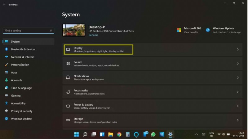 Windows 11에서 동적 새로 고침 빈도(DRR) 활성화하는 방법