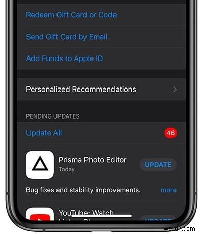iOS 13 업그레이드 후 아이폰에서 앱 업데이트하는 방법 완벽 가이드