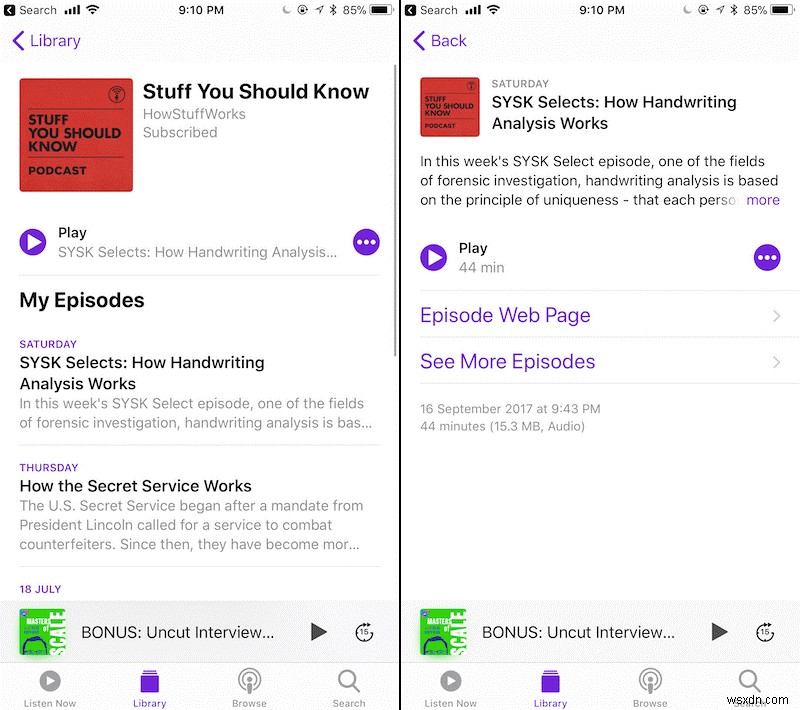 iOS 11 팟캐스트 앱 완벽 활용법: 새로워진 기능과 사용법 총정리
