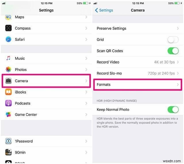 iOS 11에서 고효율 이미지 형식(HEIF) 비활성화하는 방법