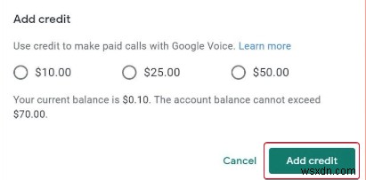 구글 보이스(Google Voice) 계정에 크레딧 충전하는 방법 총정리