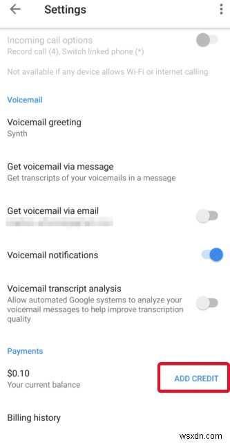 구글 보이스(Google Voice) 계정에 크레딧 충전하는 방법 총정리