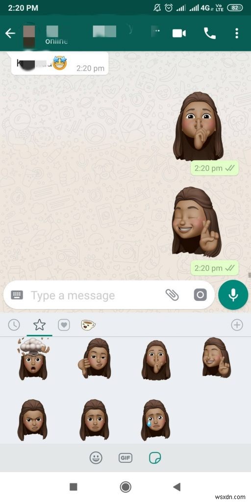 안드로이드 WhatsApp에서 스티커 사용하는 방법 – 미모지부터 비트모지, Gboard까지