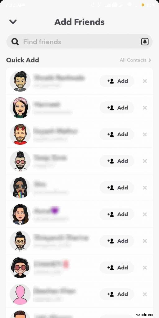 스냅챗(Snapchat)에서 사용자 이름 없이 친구를 찾는 완벽 가이드