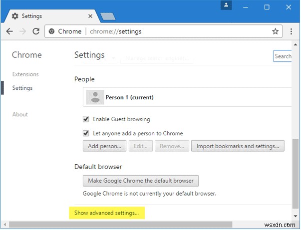 윈도우 10 크롬 브라우저에서 프록시 서버 비활성화하는 방법