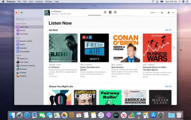 macOS Catalina에서 팟캐스트 앱 완벽하게 활용하는 방법