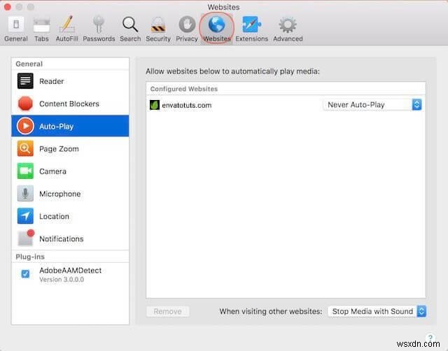 macOS High Sierra 사파리에서 동영상 자동 재생 차단하는 방법