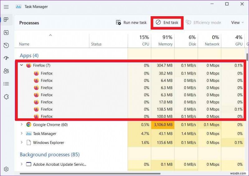 Windows 11에서 파이어폭스(Firefox)가 작동하지 않나요? 5가지 해결 방법