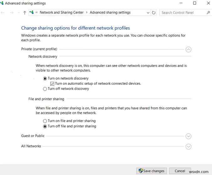 Windows 10에서 네트워크 검색이 꺼져 있습니다 오류를 해결하는 8가지 방법