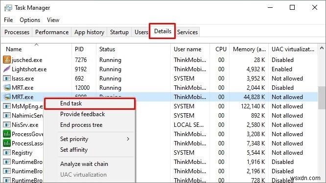 MRT.exe 높은 CPU·RAM 사용량 문제 해결 방법 총정리