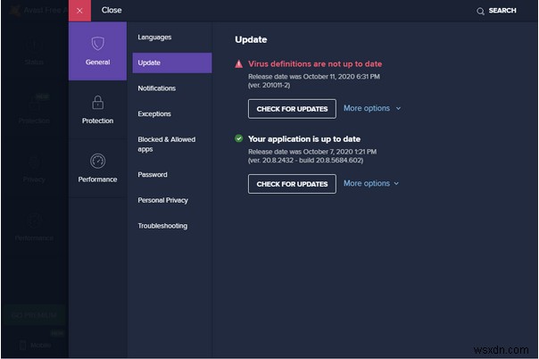 Avast 바이러스 정의 업데이트 안 됨 오류, 2022년 해결 방법 총정리
