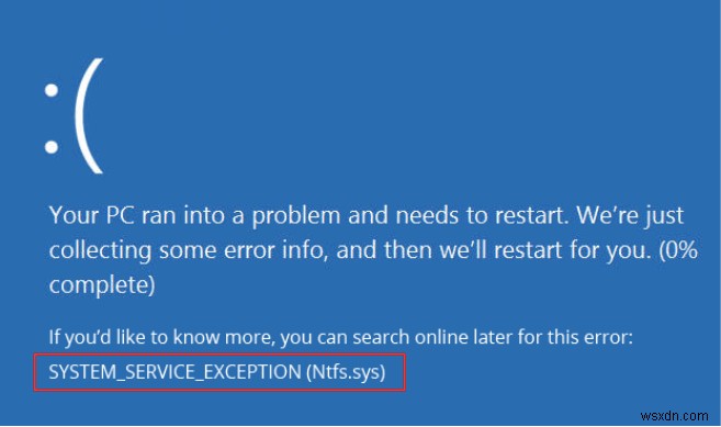 Windows 10 NTFS.SYS 오류(NTFS_FILE_SYSTEM 블루스크린) 해결 방법 총정리