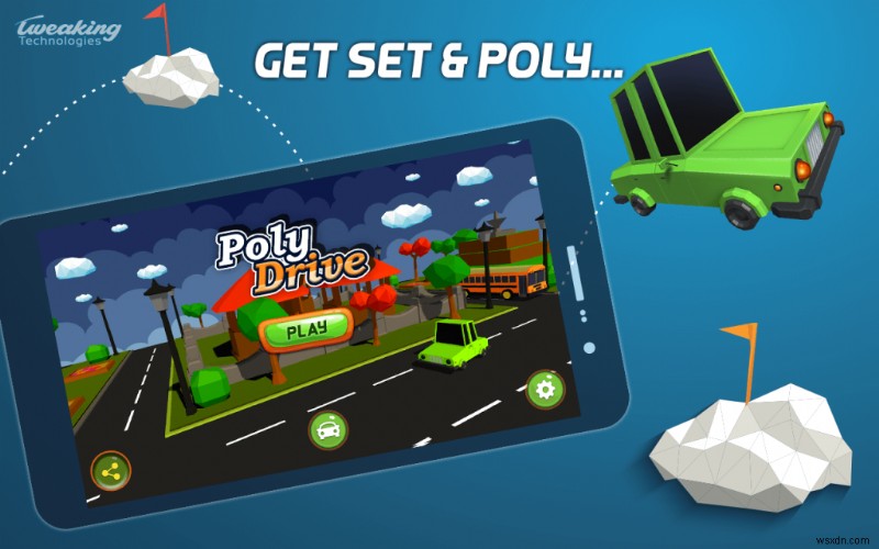 Poly Drive 리뷰: 캐주얼 게이머를 위한 반전 매력의 드라이빙 & 슈팅 게임