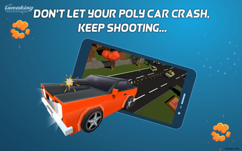 Poly Drive 리뷰: 캐주얼 게이머를 위한 반전 매력의 드라이빙 & 슈팅 게임