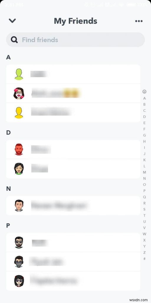 상대방이 알아채지 못하게 스냅챗(Snapchat)에서 친구를 제거하거나 차단하는 방법