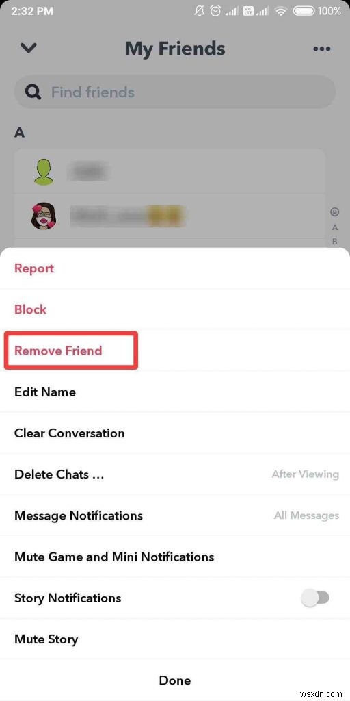 상대방이 알아채지 못하게 스냅챗(Snapchat)에서 친구를 제거하거나 차단하는 방법