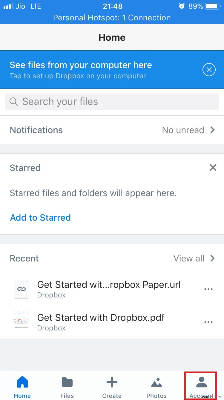 아이폰에서 Dropbox 앱 비밀번호 잠금 설정하는 방법