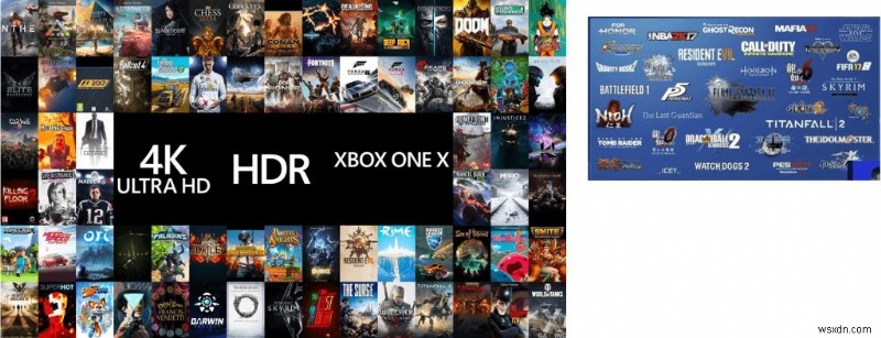 콘솔 전쟁의 승자는 누구? 소니 PlayStation 4 Pro vs 마이크로소프트 Xbox One X 완벽 비교
