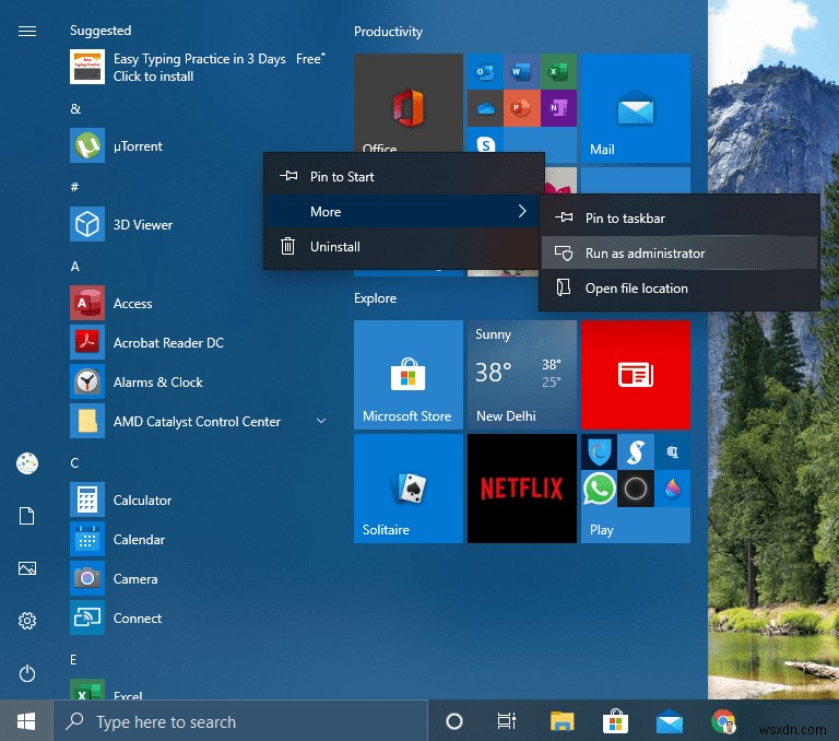 Windows 10에서 앱을 관리자 권한으로 실행하는 방법 총정리
