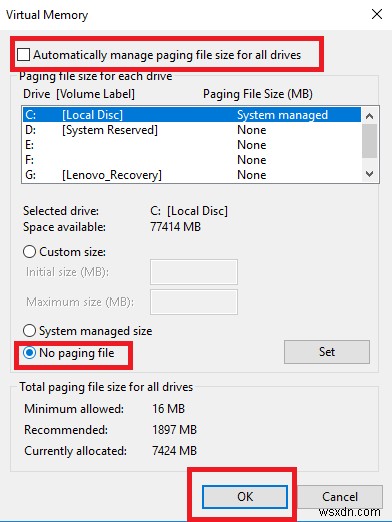 Windows 10에서 페이지 파일(Pagefile.sys)을 삭제해 PC 속도와 보안을 높이는 방법