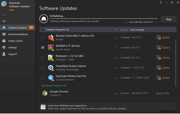 Windows 10 PC에서 타사 소프트웨어를 업데이트하는 방법 완벽 가이드