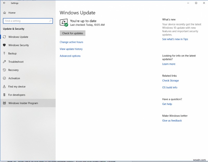 Windows 10에서 Windows 참가자 프로그램(Insider Program) 가입 및 탈퇴하는 방법