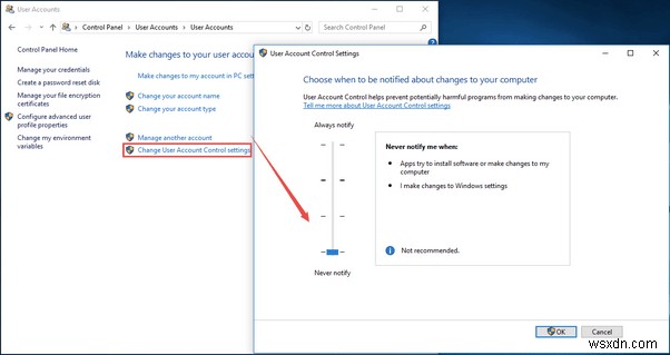 Windows 10에서 UAC(사용자 계정 컨트롤) 비활성화하는 방법 4가지