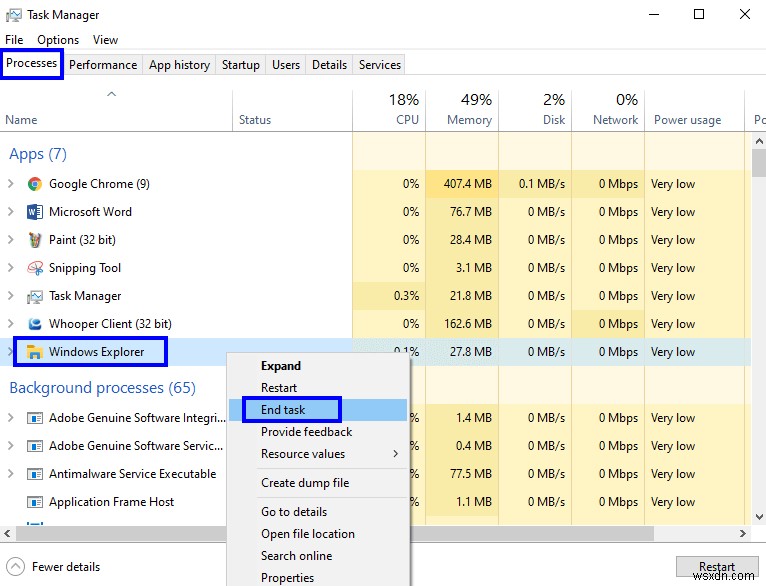 Windows 10 다른 프로그램에서 파일이 열려 있어 작업을 완료할 수 없습니다 오류 해결 방법 총정리