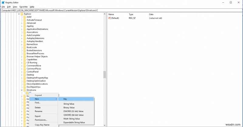 Windows 10에서 레지스트리 편집기로 드라이브 아이콘 변경하는 방법