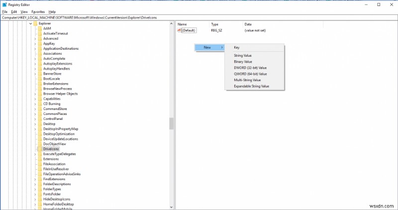 Windows 10에서 레지스트리 편집기로 드라이브 아이콘 변경하는 방법