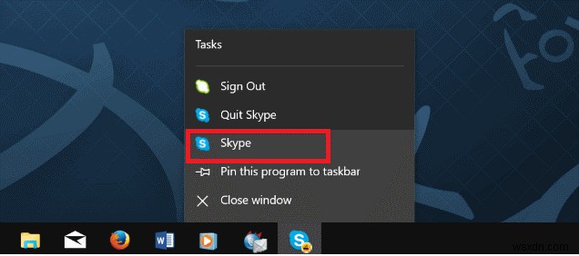 Windows 10 작업표시줄에서 Skype 아이콘 제거 및 시스템 트레이로 숨기는 방법