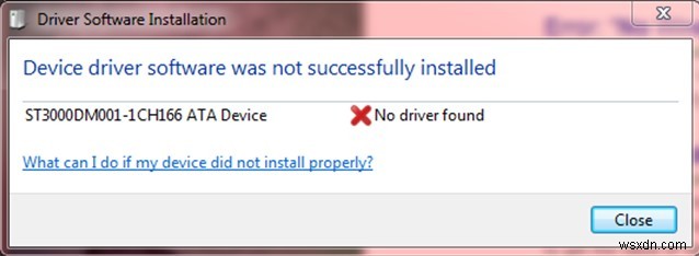 Windows 10 장치 드라이버 소프트웨어가 성공적으로 설치되지 않았습니다 오류 해결 방법
