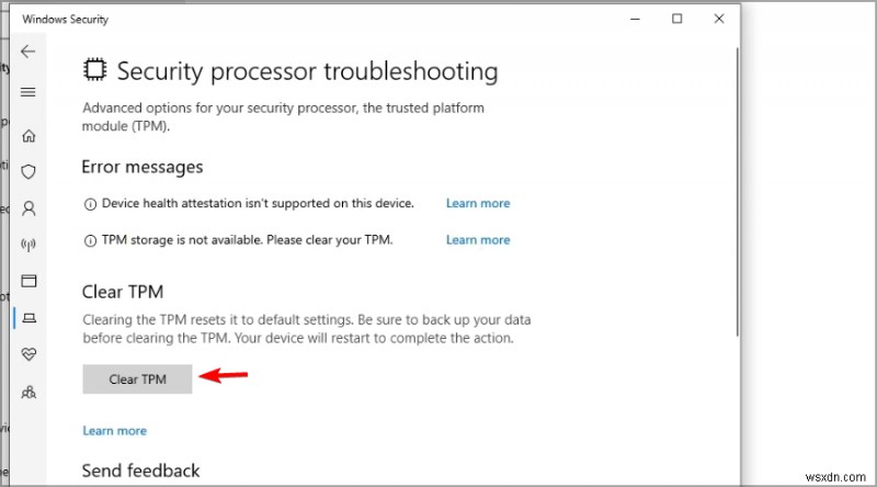 Windows 10 컴퓨터의 신뢰할 수 있는 플랫폼 모듈이 오작동했습니다 오류 해결 방법