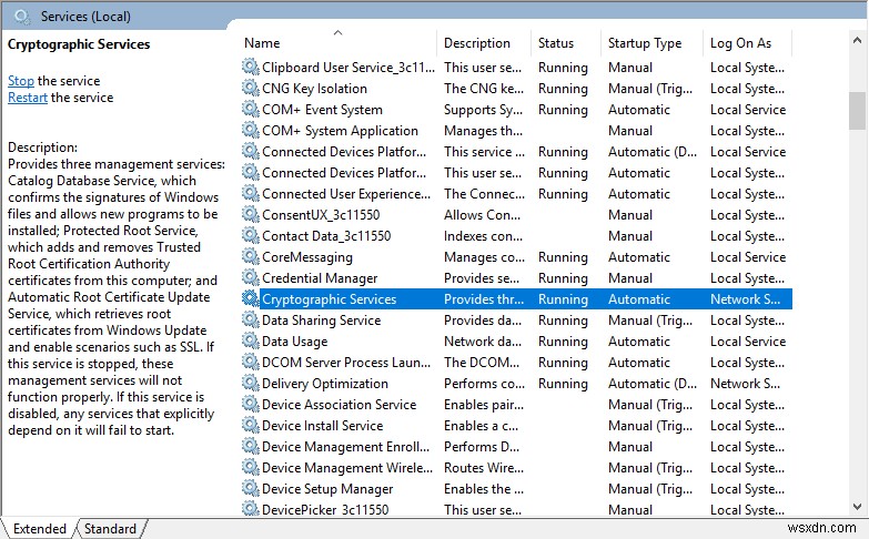 Windows 10에서  서비스 등록 누락 또는 손상  오류를 해결하는 방법