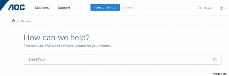 Windows 10에서 AOC 모니터 드라이버 다운로드 및 설치하는 방법