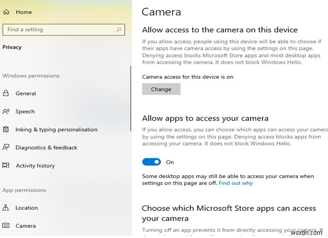Windows 10에서 0xA00F4244 연결된 카메라가 없습니다 오류 해결하는 방법