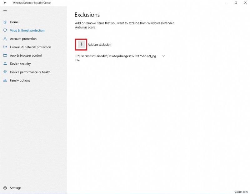 Windows 10에서 Windows Defender 검사 대상에서 파일·폴더 제외하는 방법