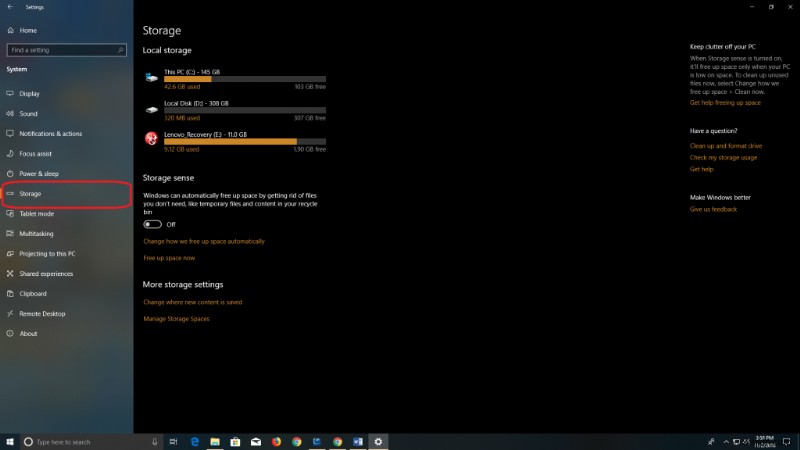 Windows 10에서 디스크 공간 사용량 확인하는 방법 (수동 & 자동)