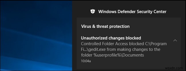 Windows 10에서  제어된 폴더 액세스 로 랜섬웨어 차단하는 방법
