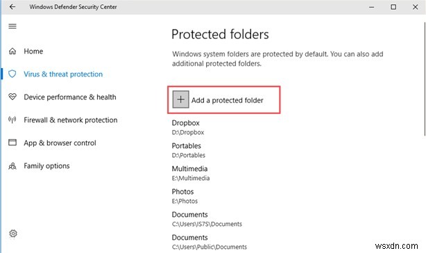 Windows 10에서  제어된 폴더 액세스 로 랜섬웨어 차단하는 방법