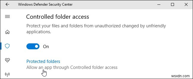 Windows 10에서  제어된 폴더 액세스 로 랜섬웨어 차단하는 방법
