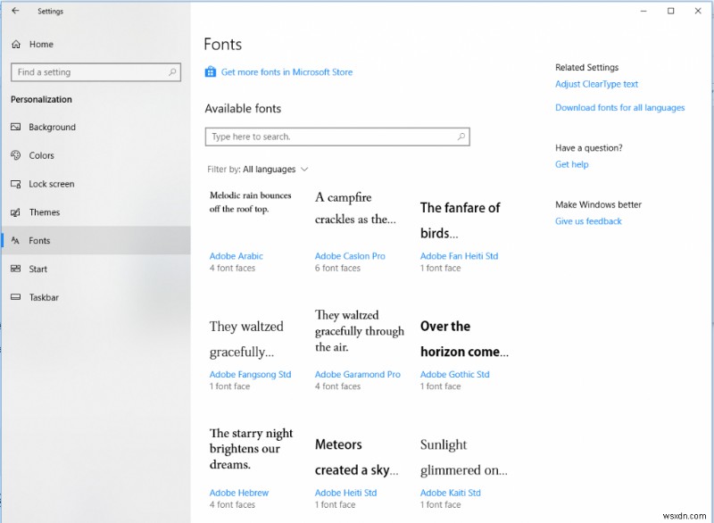 Windows 10 새 글꼴 설정 완벽 활용법 – 추가부터 삭제, 다운로드, 미리보기까지