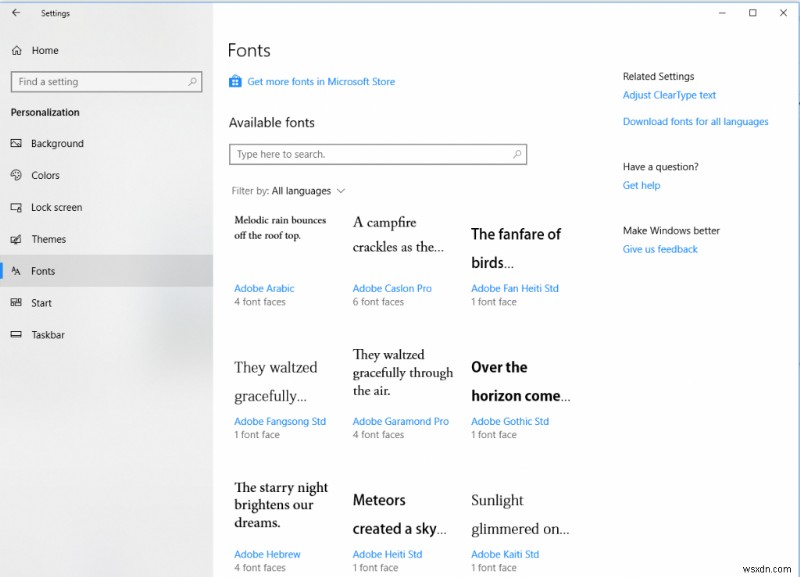 Windows 10 새 글꼴 설정 완벽 활용법 – 추가부터 삭제, 다운로드, 미리보기까지
