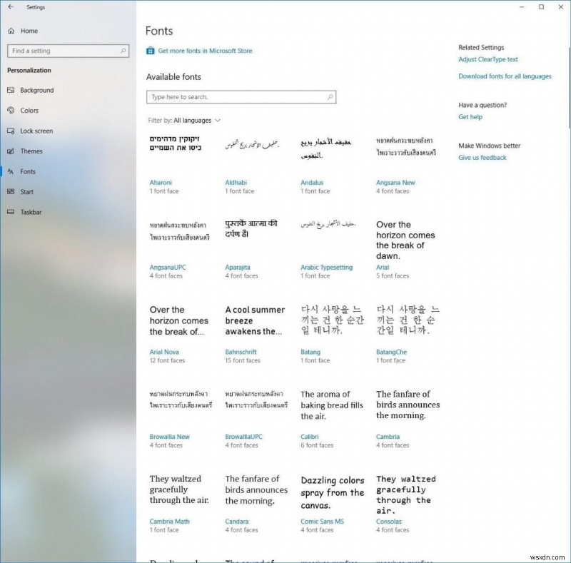 Windows 10 새 글꼴 설정 완벽 활용법 – 추가부터 삭제, 다운로드, 미리보기까지
