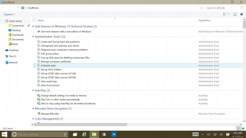Windows 10에서 갓 모드(God Mode) 활성화하는 방법 – 모든 설정을 한곳에서 관리하기