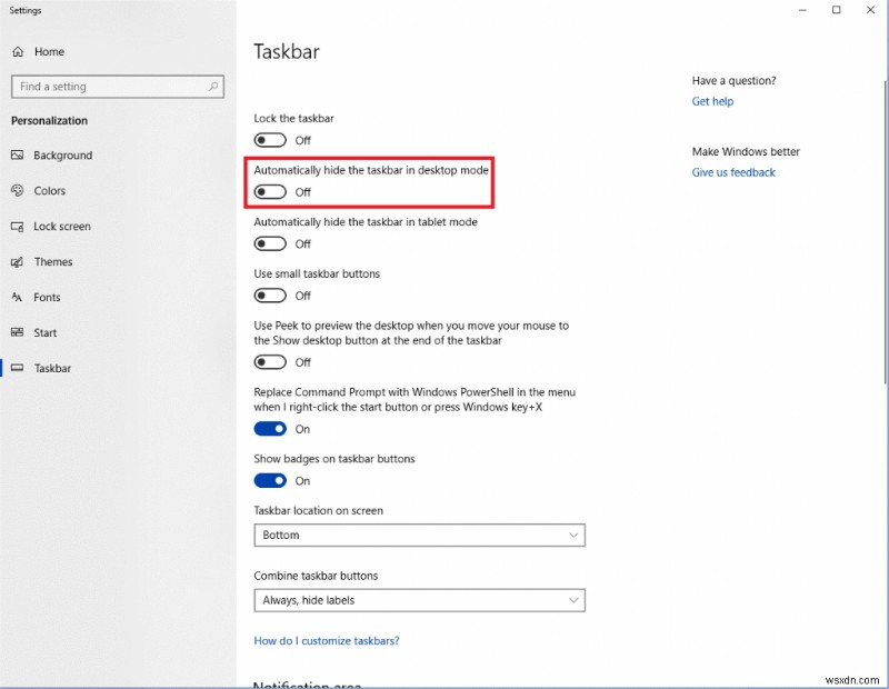 Windows 10 작업 표시줄 사용자 지정 방법 총정리