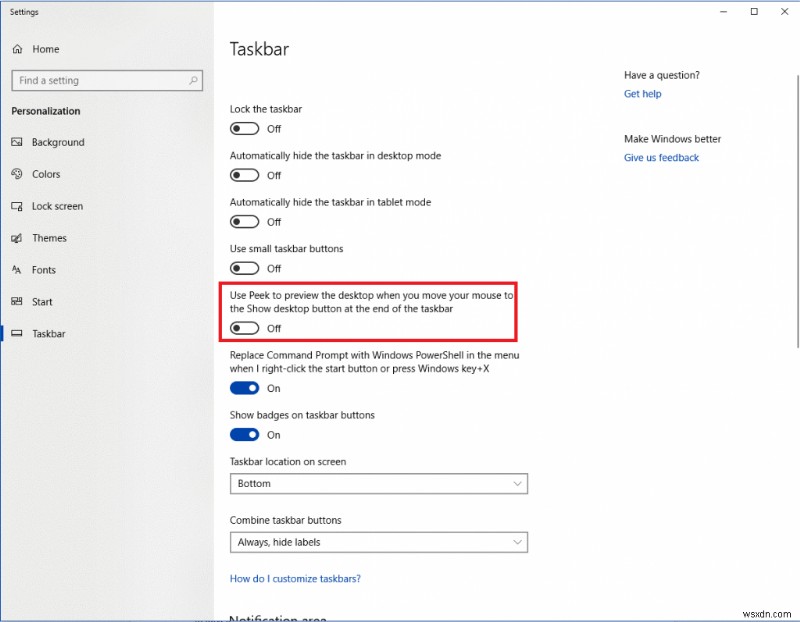 Windows 10 작업 표시줄 사용자 지정 방법 총정리