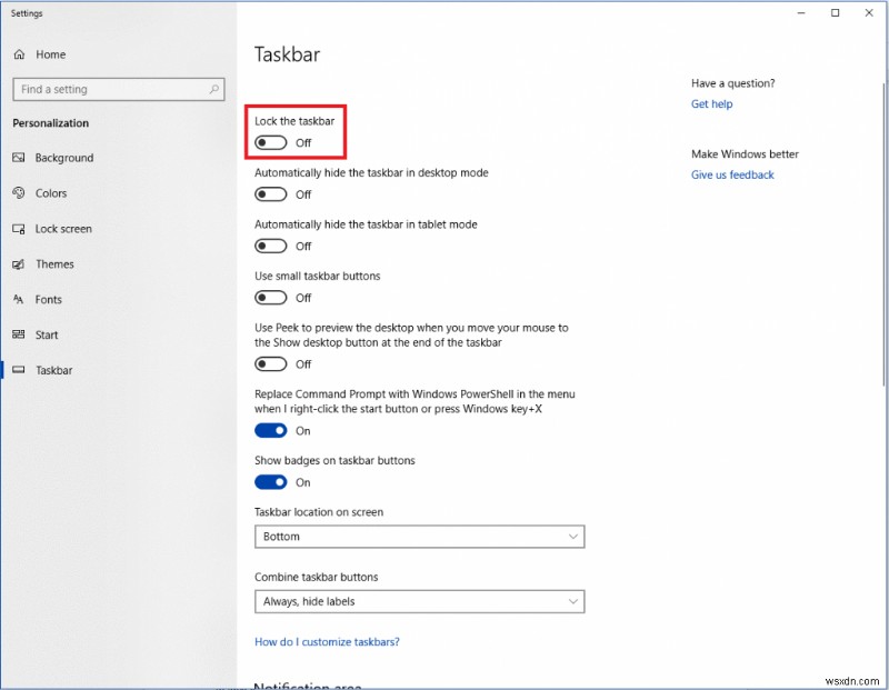 Windows 10 작업 표시줄 사용자 지정 방법 총정리