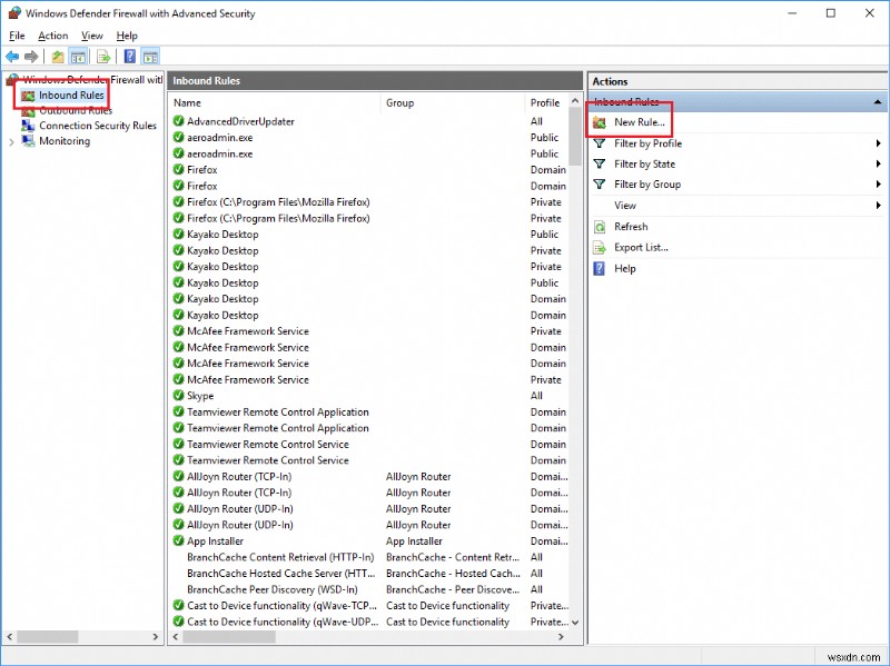 Windows 10에서 프로그램 인터넷 접속 차단하는 방법 (방화벽 규칙 설정)